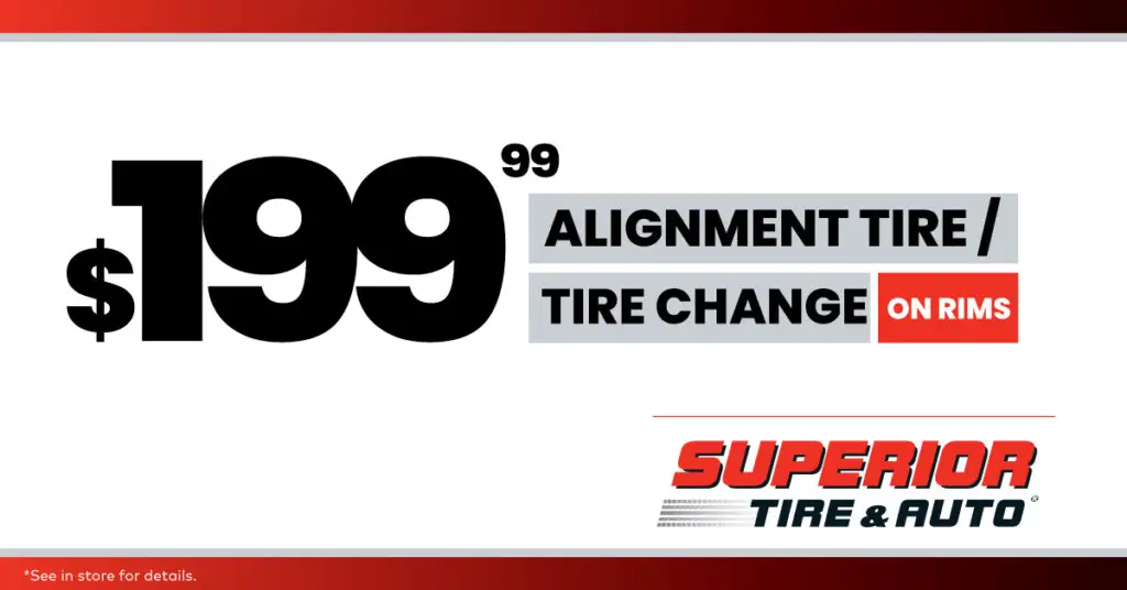 $199.99 Alignment & Tire Change