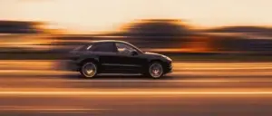 Car driving on the streets of Ontario